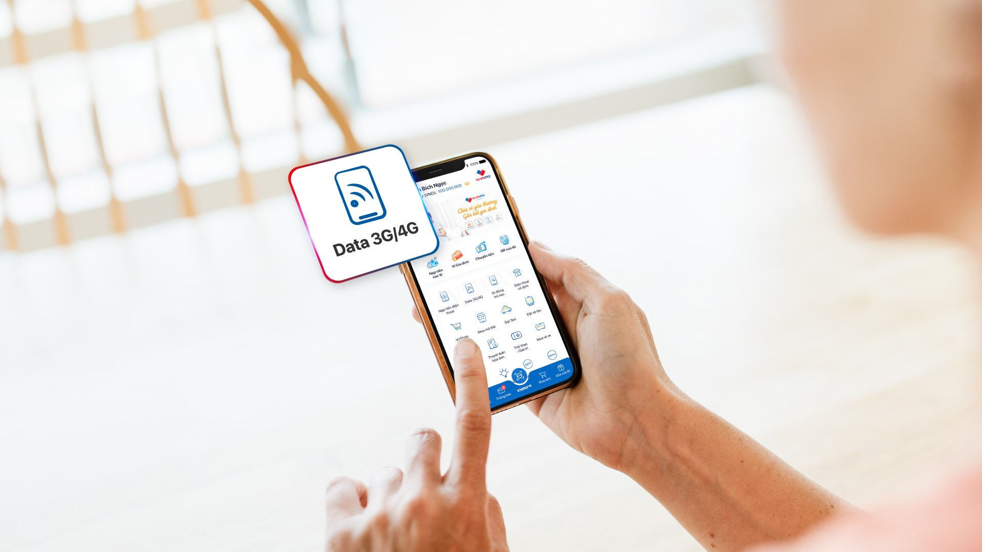 Mua gói data 3g 4g trên VNPAY App