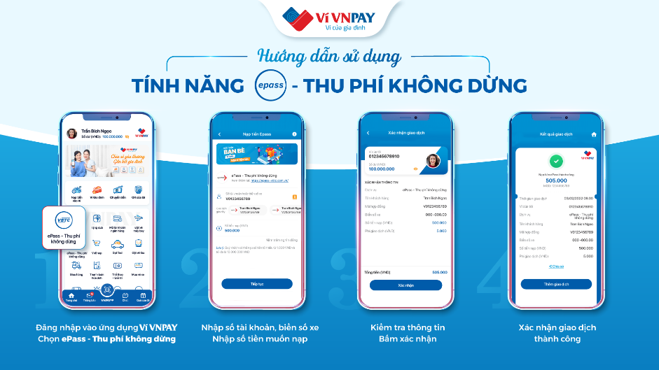 ePass - Thu phí không dừng” trên VNPAY App được lòng nhiều tài xế