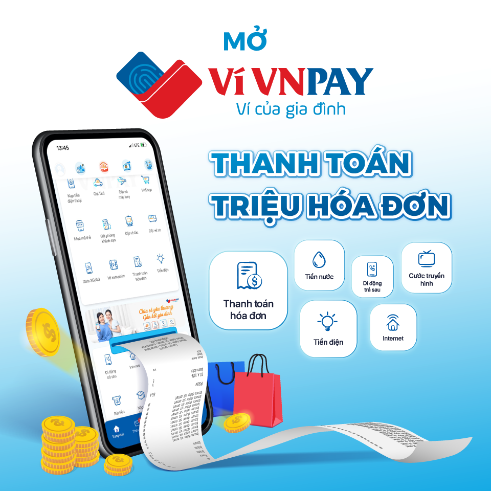 Ví VNPAY là ứng dụng ví điện tử uy tín hàng đầu Việt Nam, hỗ trợ đóng tiền điện nhanh chóng, đơn giản, miễn phí