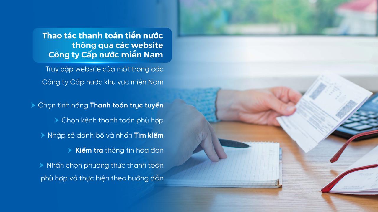 Hướng dẫn chi tiết cách thanh toán tiền nước online thông qua website của Công ty Cổ phần Cấp nước Đà Nẵng