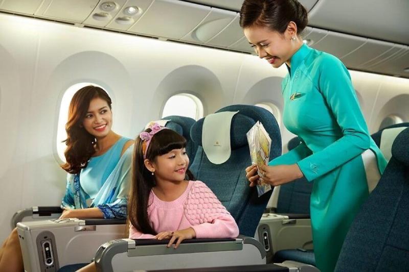 Hành khách thực hiện theo quy định về giá vé dành cho trẻ em tại Vietnam Airlines