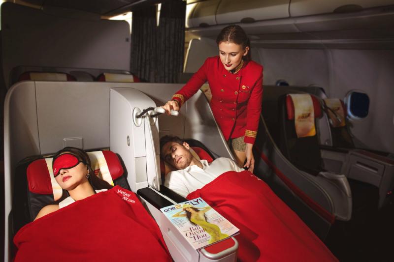 Hạng vé Skyboss phù hợp với hành khách muốn có những giây phút nghỉ ngơi, thư giãn thoải mái suốt chuyến bay