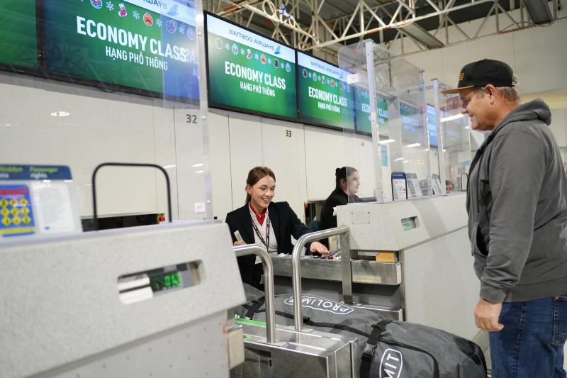 Quầy check-in dành cho hành khách hạng Eco của Bamboo Airways
