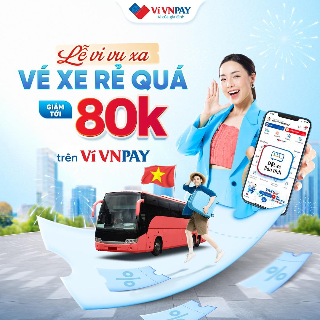 Tiết kiệm hơn 100.000 VND khi đặt vé xe liên tỉnh trên ví VNPAY