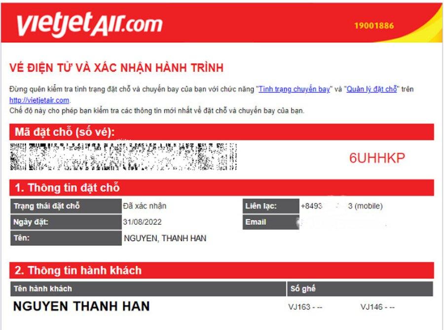 4 cách kiểm tra mã đặt chỗ Vietjet Air với thao tác đơn giản