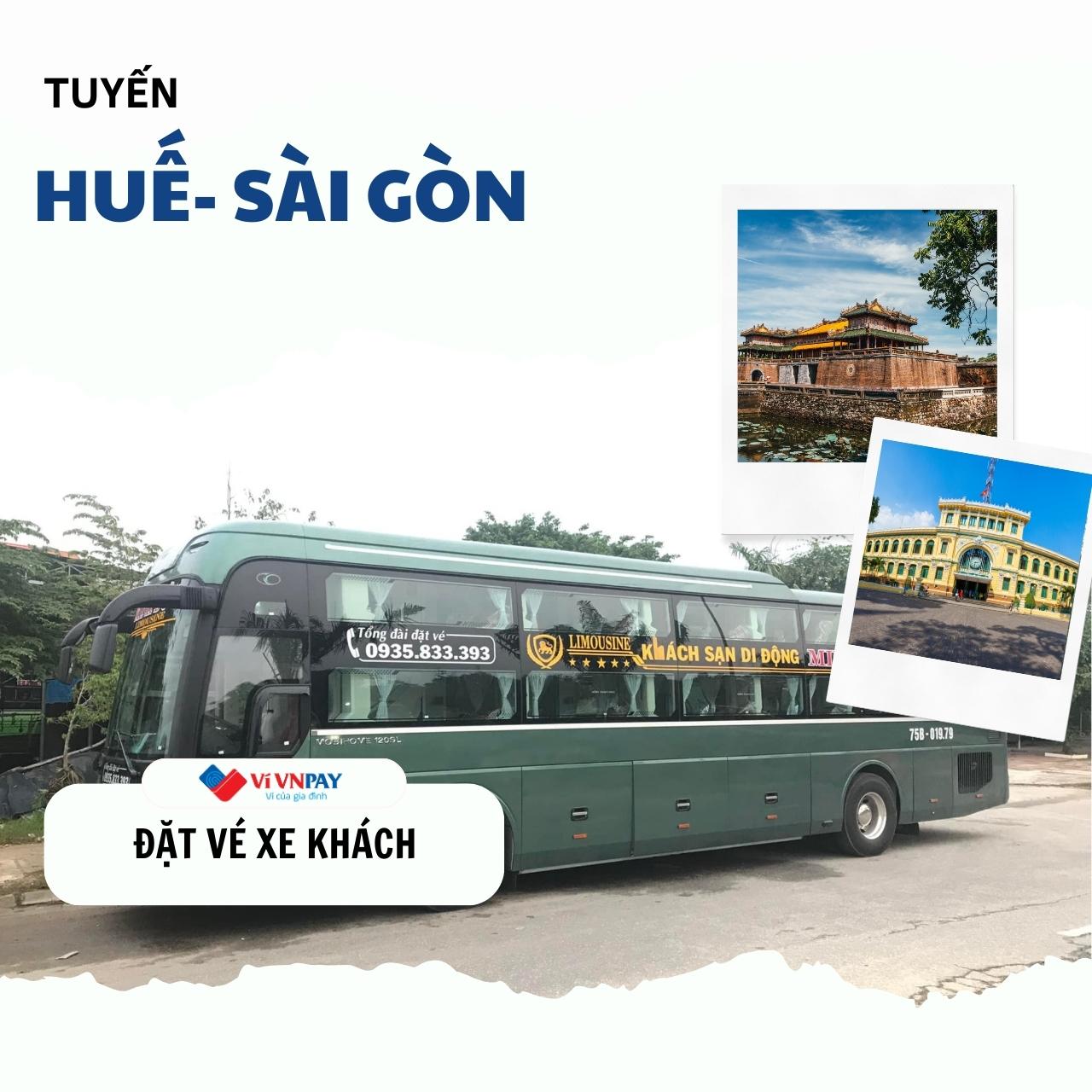 Đặt vé xe giường nằm Huế - Sài Gòn dễ dàng với ví VNPAY