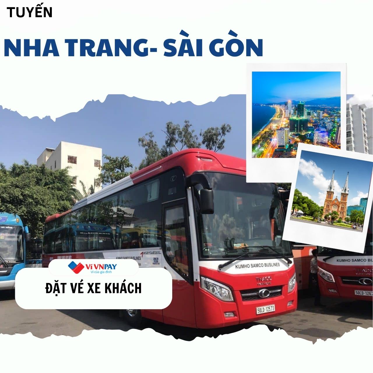 Đặt vé xe Kumho Nha Trang đi Sài Gòn siêu nhanh qua ví VNPAY