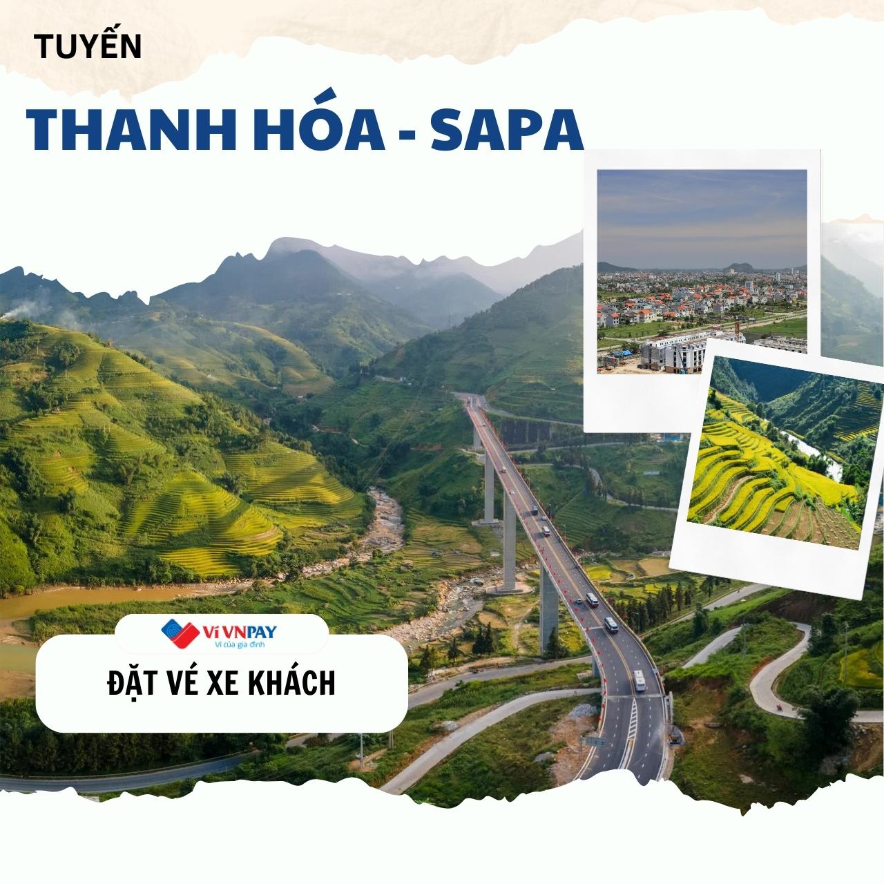 Đặt vé xe khách Thanh Hoá - Sapa, Lào Cai khởi hành mỗi ngày, chọn ngay ghế đẹp trên ví VNPAY