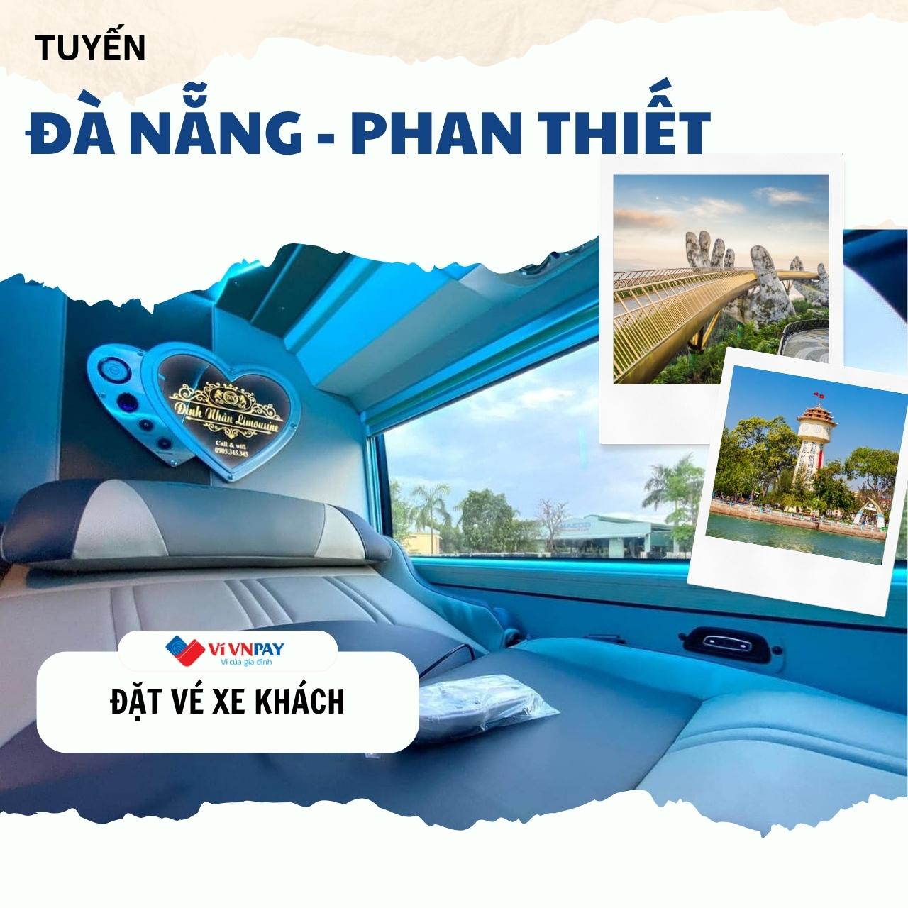 Đặt vé xe Đà Nẵng đi Phan Thiết cùng 3 hãng xe chất lượng trên ví VNPAY