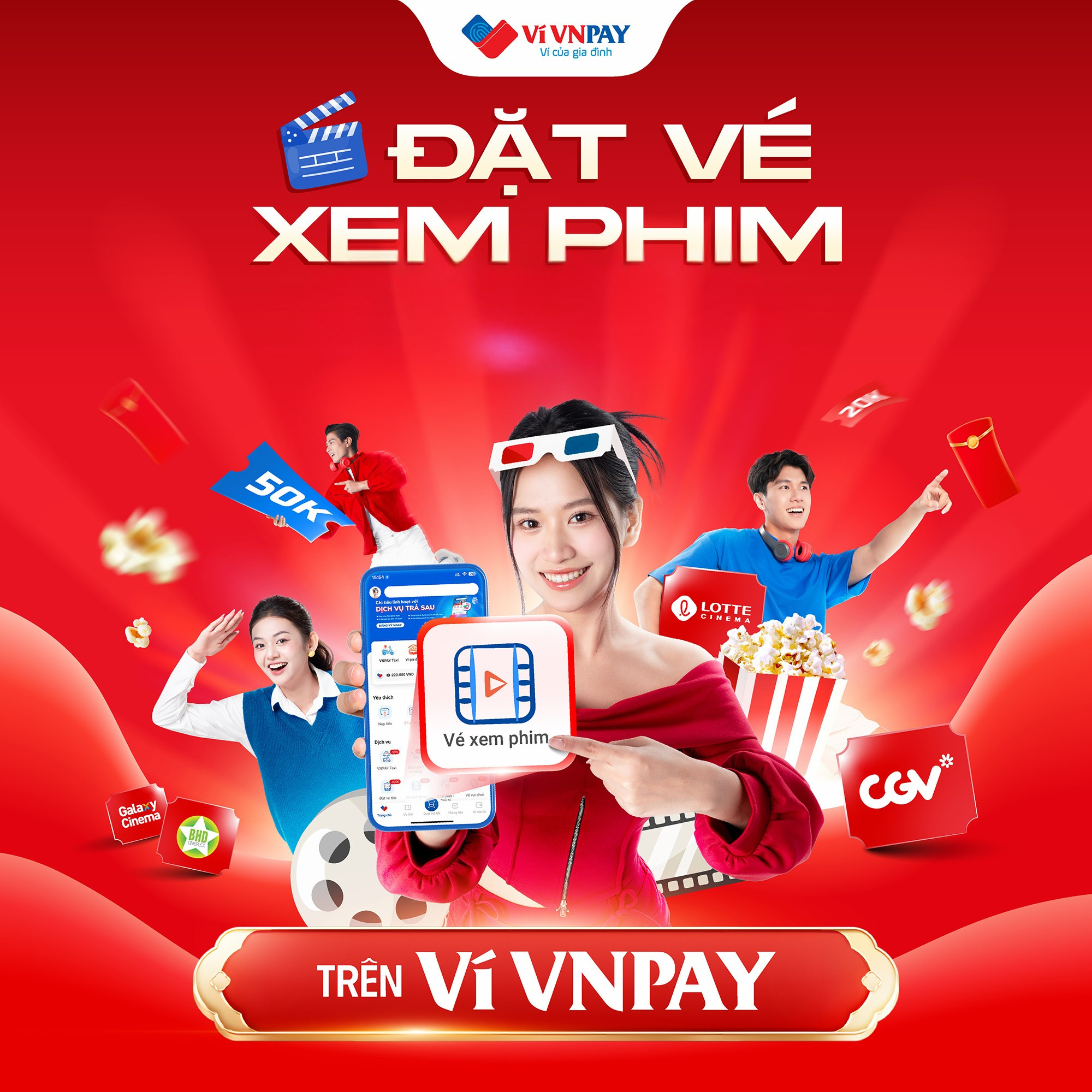 Ví VNPAY: Ứng dụng đặt vé xem phim dễ dàng, nhanh chóng, tiết kiệm