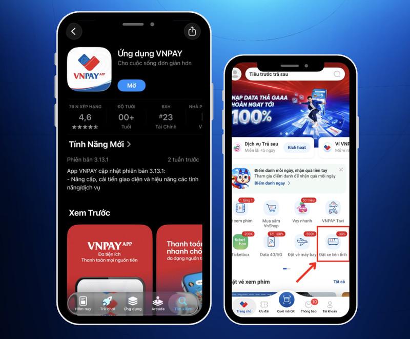 Đặt vé xe qua Ứng dụng VNPAY nhanh chóng - tiện lợi