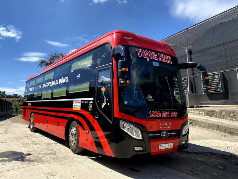 Nhà xe Trọng Minh cung cấp không gian nghỉ ngơi rộng rãi có tích hợp WC khép kín vô cùng tiện lợi (Nguồn: Nhà xe Trọng Minh)