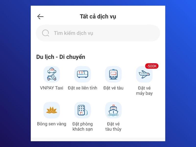 Hành khách chủ động lựa chọn lịch trình và đặt vé di chuyển liên tỉnh tiện lợi qua tính năng Đặt vé trên Ứng dụng VNPAY