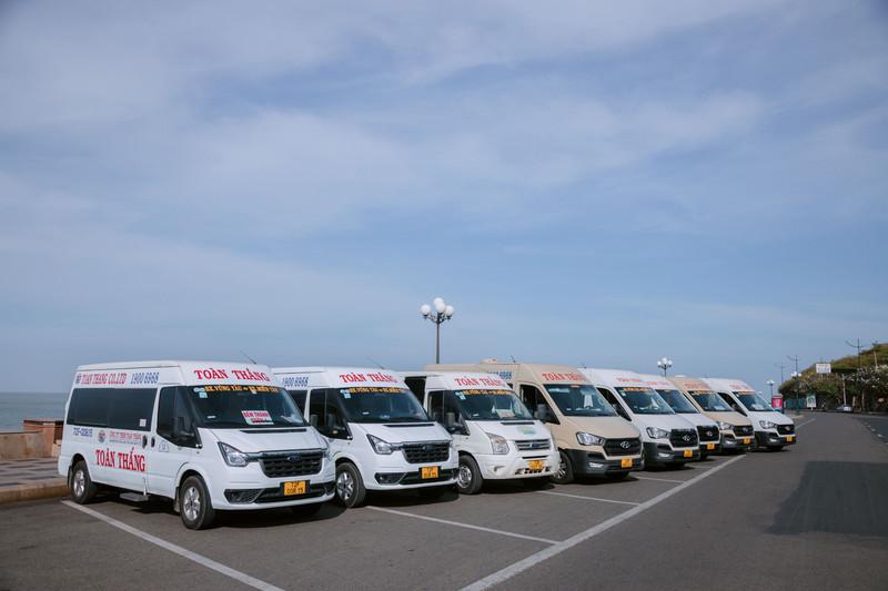 Đội xe của Toàn Thắng phục vụ đa dạng nhu cầu di chuyển từ nội thành và sân bay đi Vũng Tàu. - Nguồn ảnh: Xe Toàn Thắng