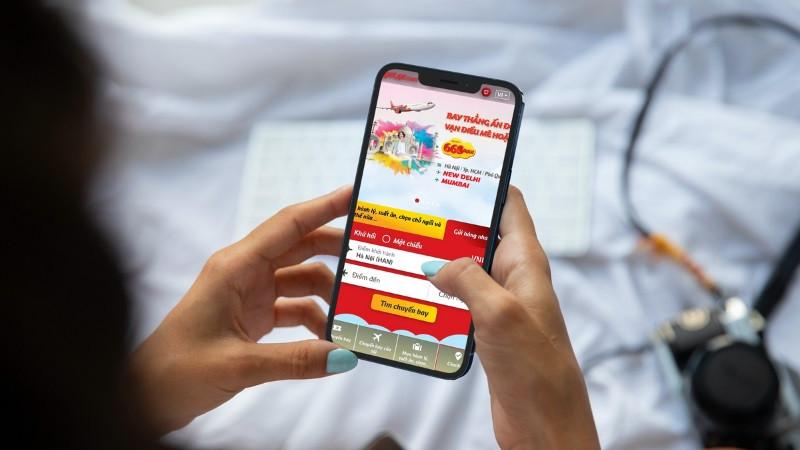 Ứng dụng Vietjet Air hỗ trợ đổi ngày bay thuận tiện trên điện thoại (Nguồn: Vietjet)