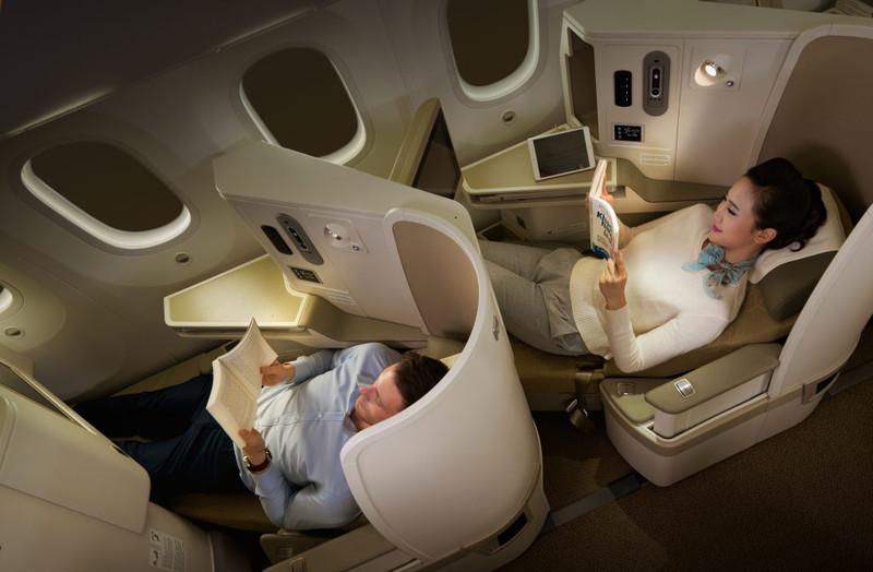 Ghế ngồi thương gia được thiết kế để tối ưu sự thoải mái cho hành khách (Nguồn: Vietnam Airlines)