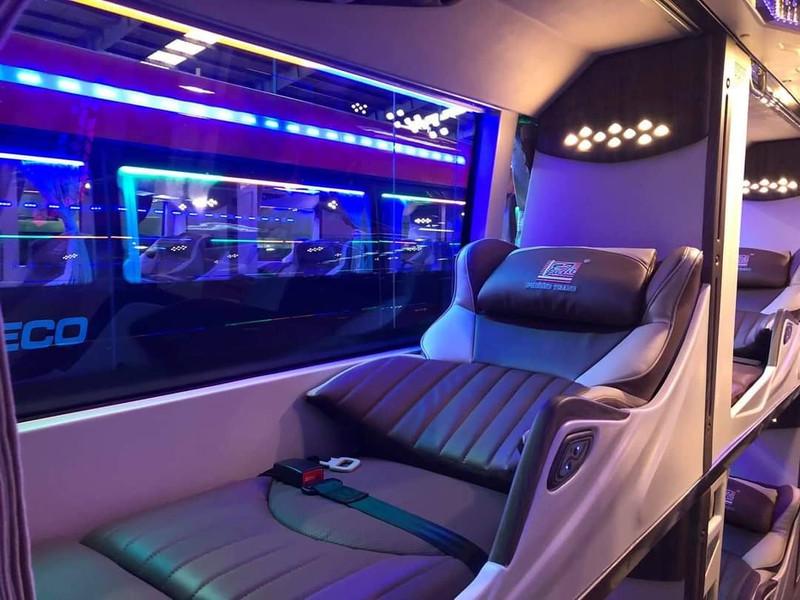 Khoang giường nằm và ghế ngồi của xe Phương Trang được trang bị tiện nghi đầy đủ cho hành khách - Nguồn ảnh: FUTA Bus Lines
