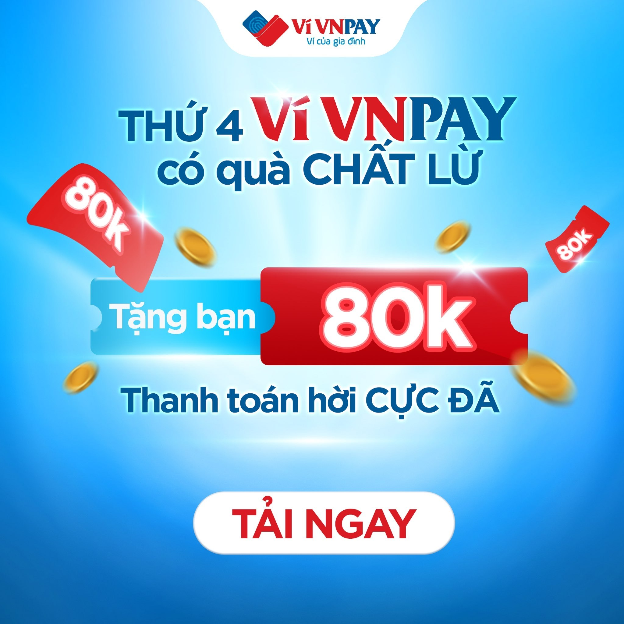“Bao” giá cực đã: Giảm 80.000 đồng cho mọi dịch vụ thanh toán trên ví VNPAY